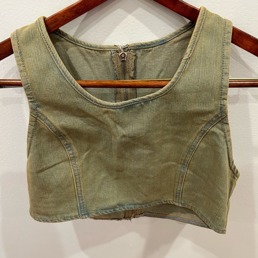 Denim Crop Top